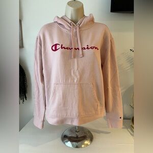 Champion Women's Light Pink Hoodie
